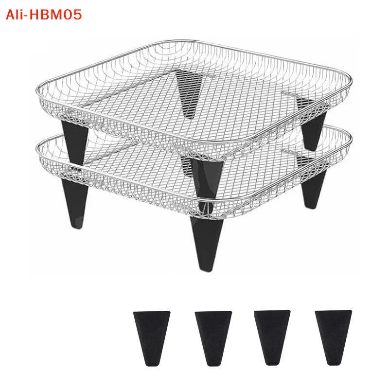 (HB05)4/6/8Pc Dewatering Rack Buffer Pad Air Fryer Silicone Feet Steam Protector For Dehydrator Rack Tab Silica Gel Tray Bumper