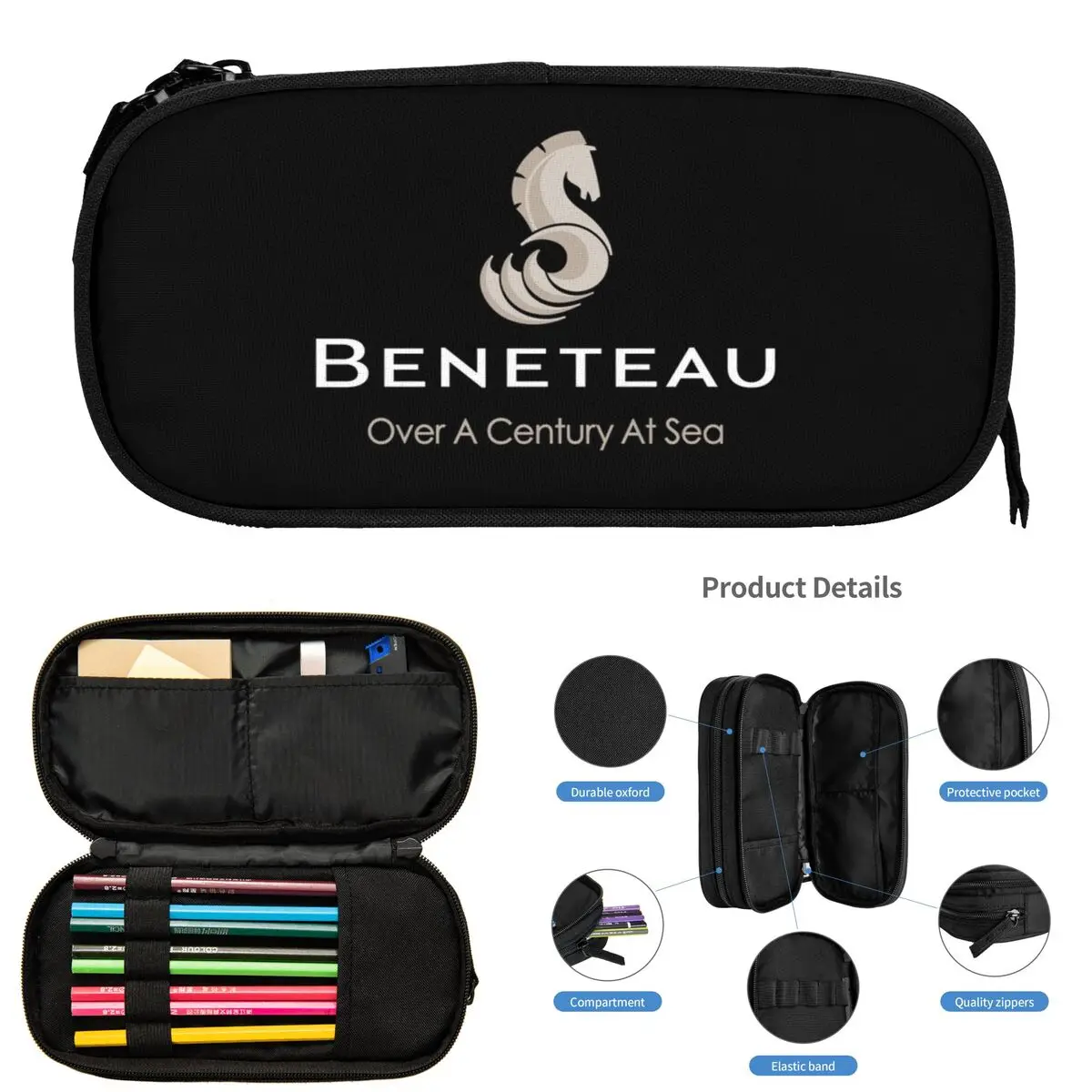 

Beneteau Sailboat Sailing Pencil Cases for Students Gifts Pen Box Pencil Bag Big Capacity Pencil Pouch Storage Stationery