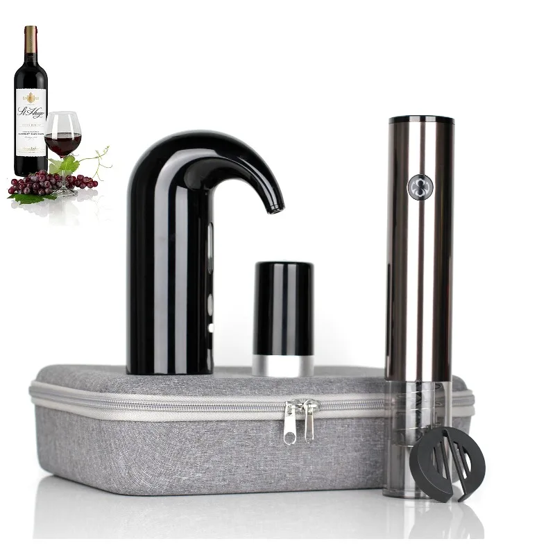 

Best Selling Trend Products Smart Electronic Bar Accessories Kit Bottle Opener Inflatable Saver Gift Set