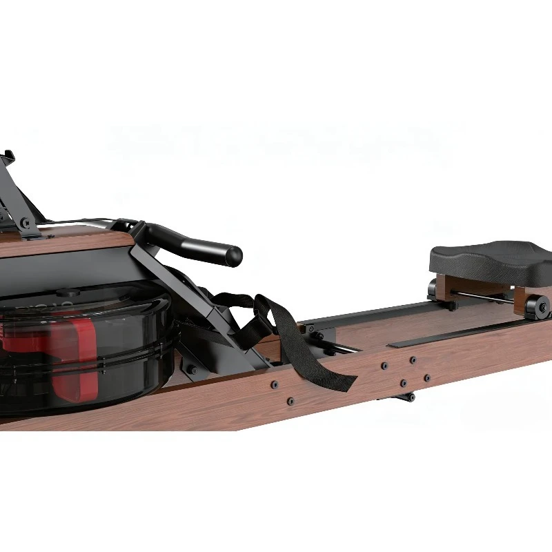 Eco-Friendly Wood Water Rowing Machine-1 Year Warranty 130KG Max User Weight Ergonomic Foldable Design for Home Use