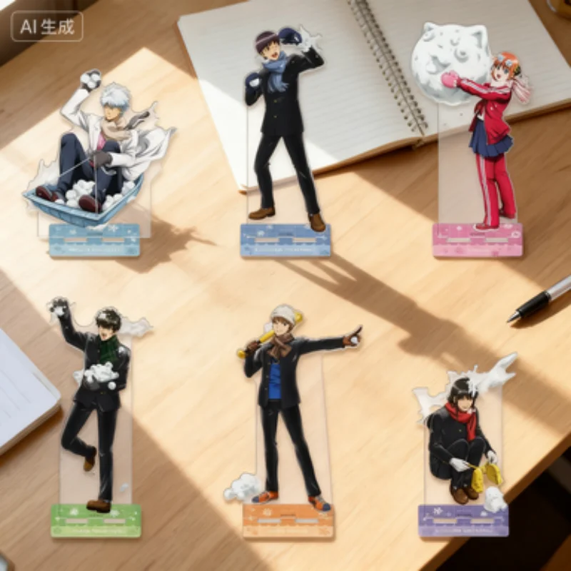 

Characters Gintama Anime HD Acrylic standing sign board Cartoon Desk decorations Collection Animation Peripheral holiday Gifts