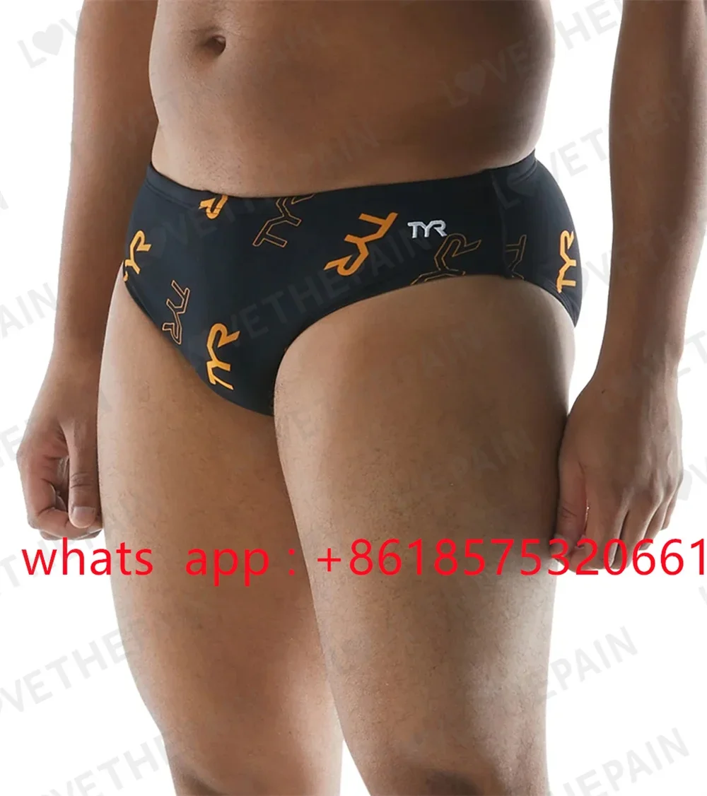 Men Tyr Print Racer Brief Swimsuit Swimsuit Triangular Swimming Trunks Trunks Swim Surf Trunks Beach Shorts Surf Swimming Jammer