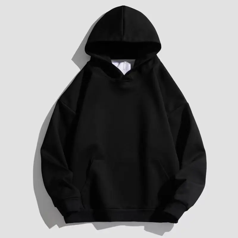 New Y2K Solid Color Hoodies Outdoor Street  Men\'s Women\'s Fashion Oversize Retro Casual Cotton Hooded hoodie the four seasons