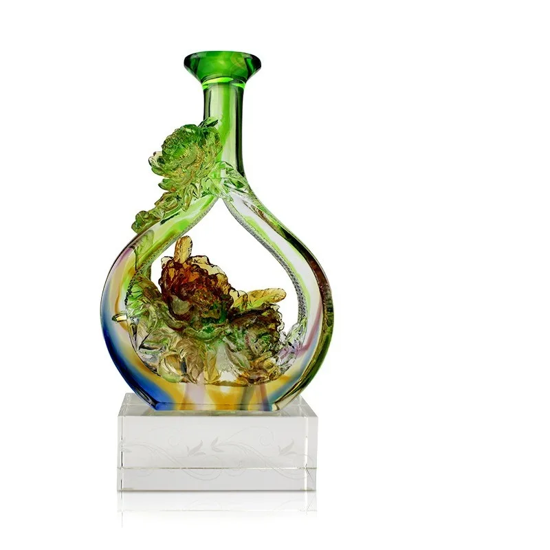 Vase creative ornament housewarming office gift high-end home decoration ancient law