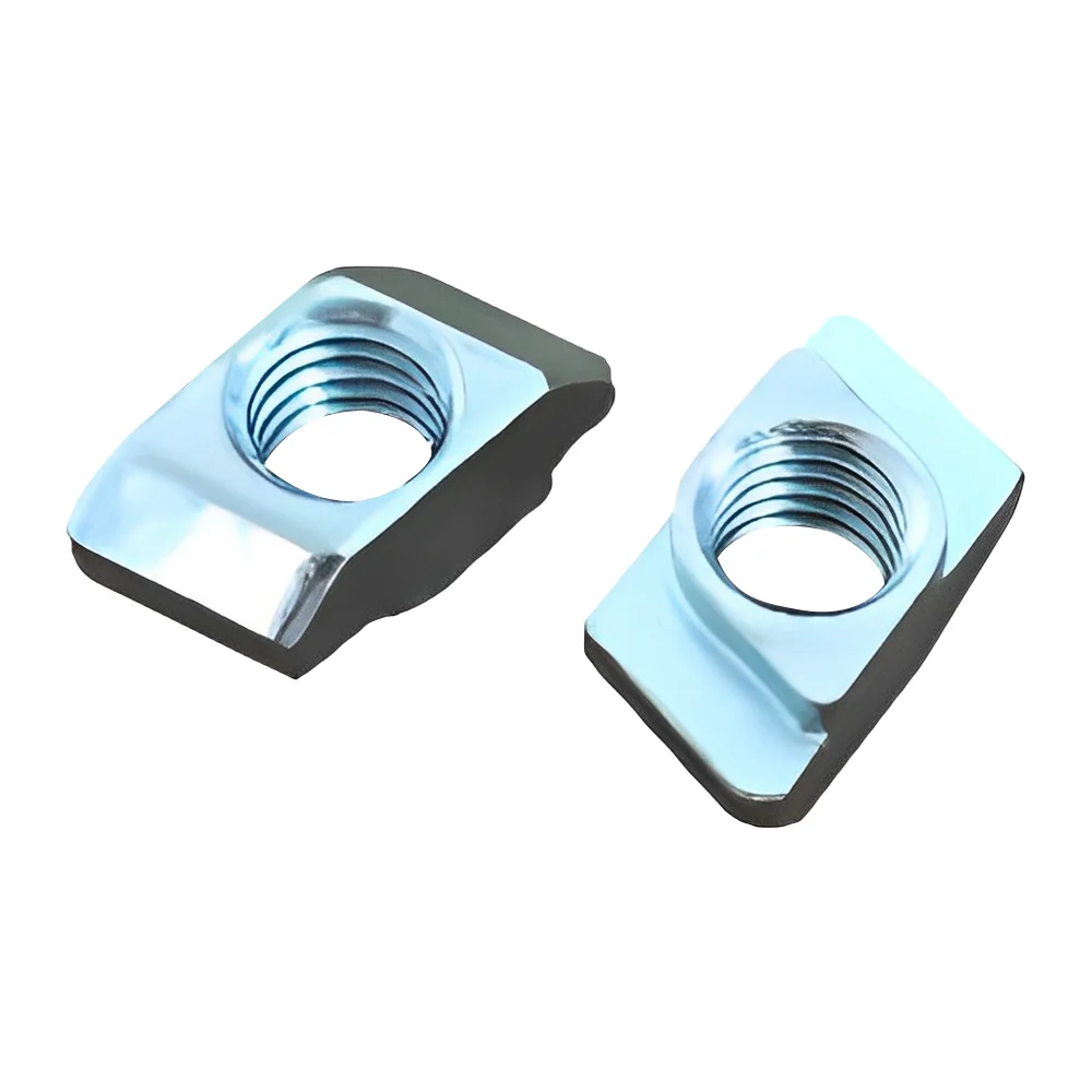 20 Pcs M6 M8 Drop-in T Nut Diamond Rhombic Nut 10mm Slot 40 Series Aluminum Profile Galvanized Steel Fasteners