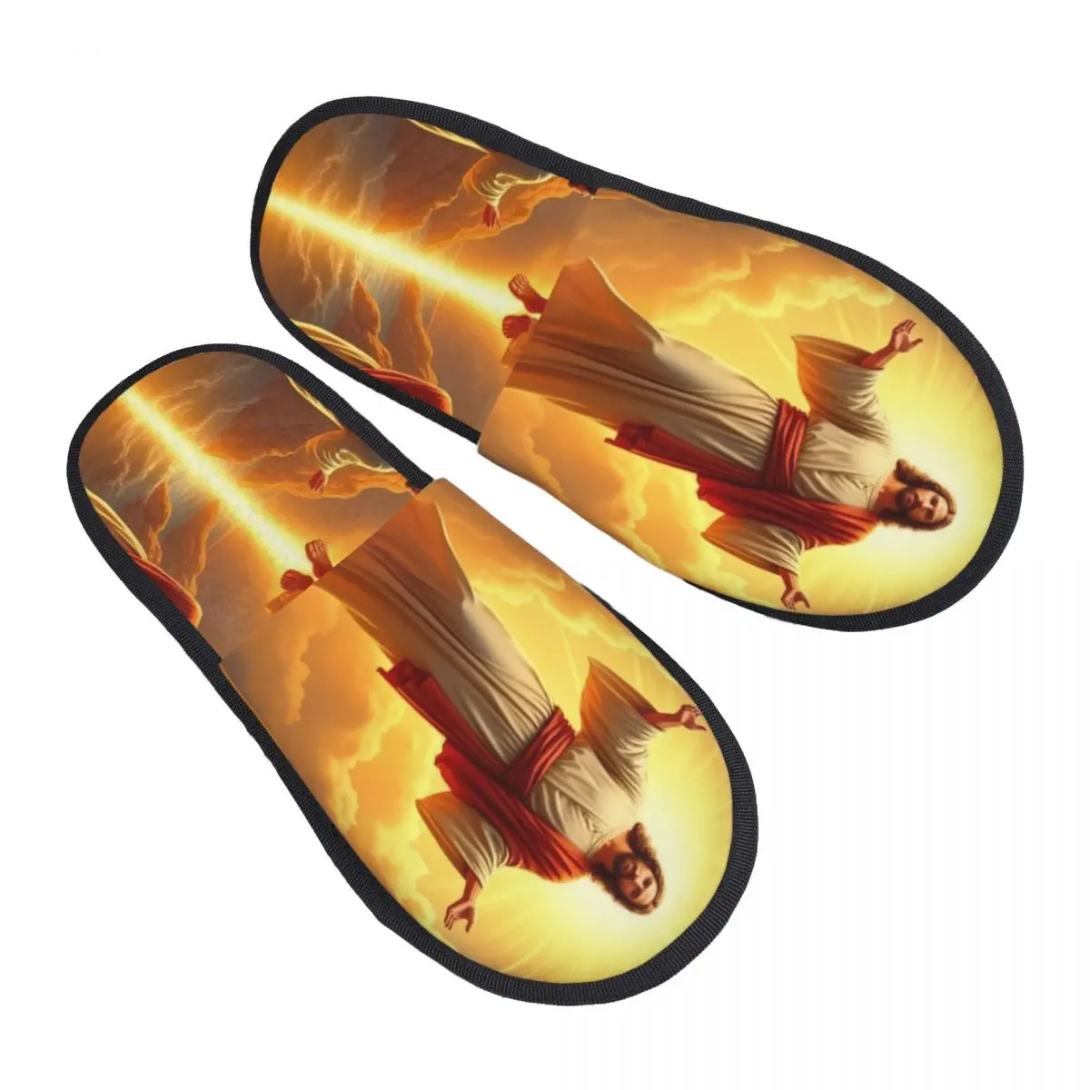 

Религиозные гостевые тапочки Иисуса Христа для спа-женщин, домашние тапочки с индивидуальным принтом