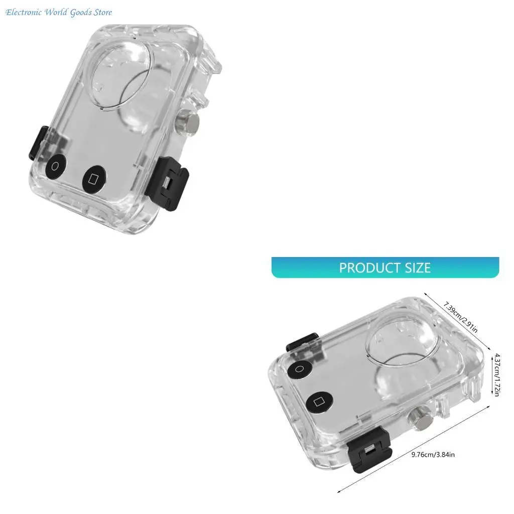 

Водонепроницаемый чехол для экшн-камеры A3PD 360 для дайвинга, глубина 40 м, противотуманный для 360°