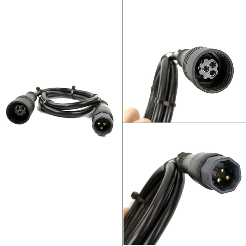 9 Pin Wheel Hub Motor Cable 60Cm Ebike Motor Extension Cable Female To Male Connector For E-Bike Accessories