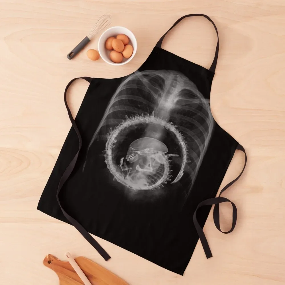 Alien radiography, Alien X-ray Apron Restaurant Kitchen Equipment Art Apron