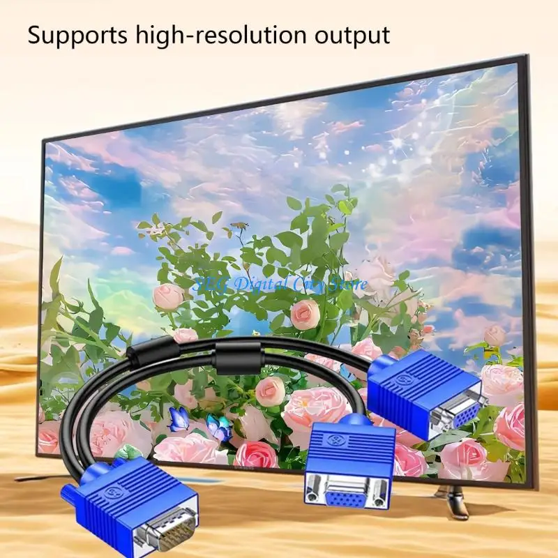 Adaptador divisor VGA confiable U75B para múltiples pantallas distribución vídeo sin problemas 20 180