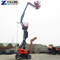 Trailer Telescopic Boom Articulated Lift Cherry Picker Spider Lift Tables Towable Cherry Picker Hydraulic Aerial Work Platform