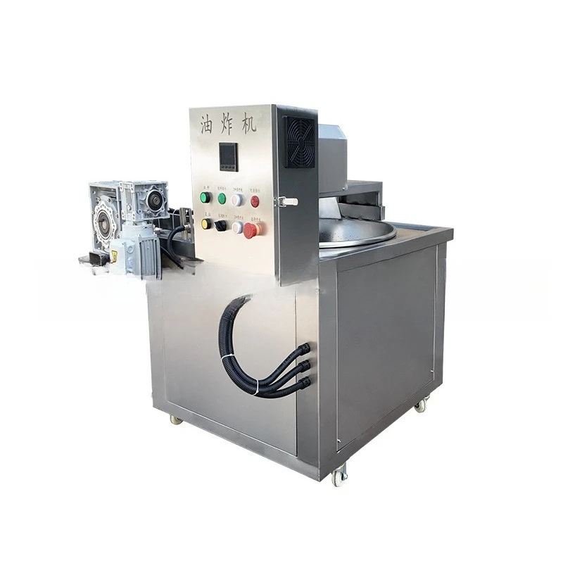 Máquina automática para freír en cesta, equipo para freír patas de pollo, espuma de frijoles, y productos en espiral, cuadrados y redondos.