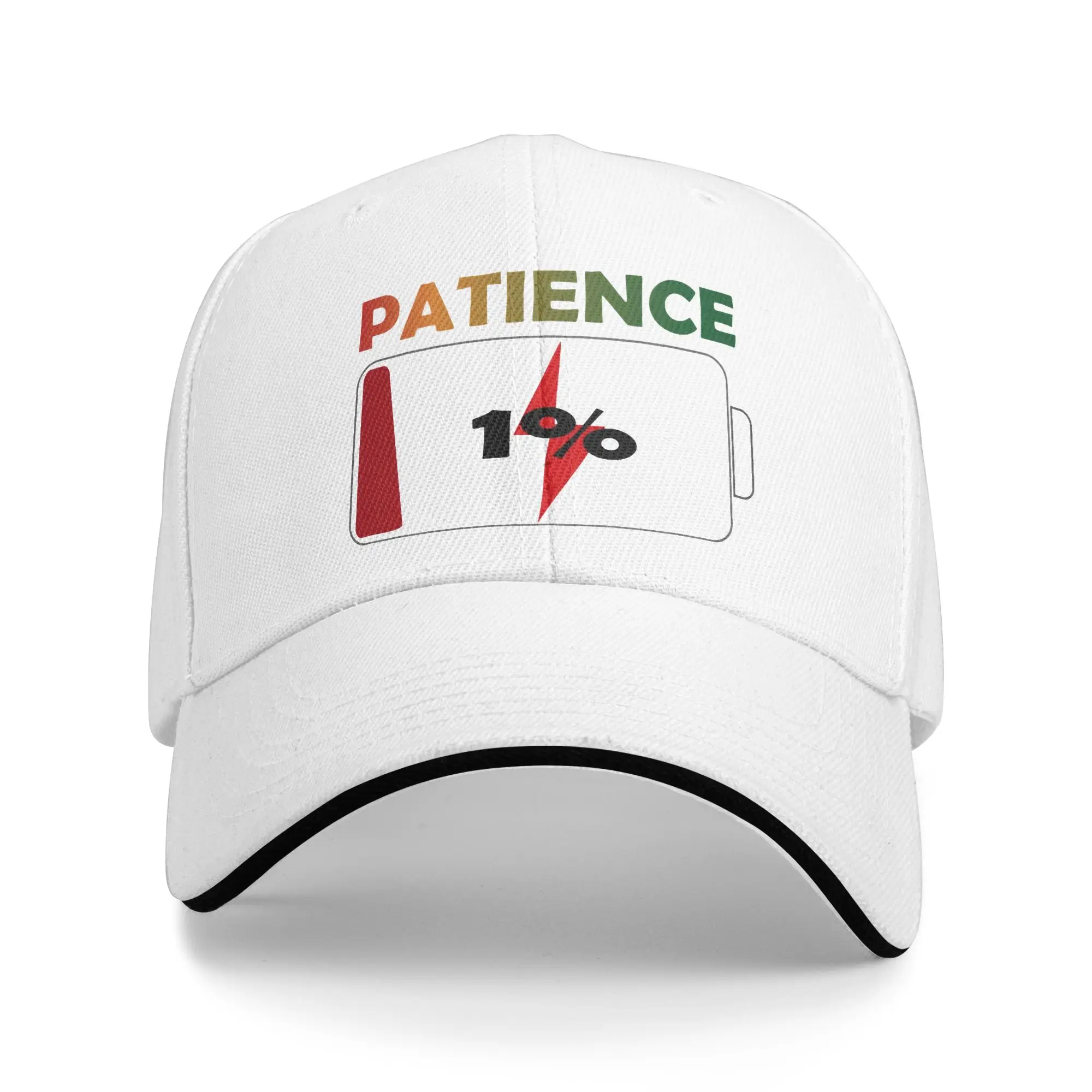 Patience at 1% Gift Baseball Cap Merch Classic  Sun Caps For Men Women Daily Headewear  Adjustable Fit