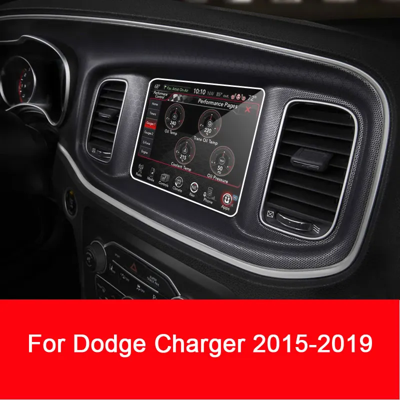 Car Screen Protector for Dodge Charger 2015-2019 Car GPS Navigation Tempered Glass Protective Film Auto Interior Accessories