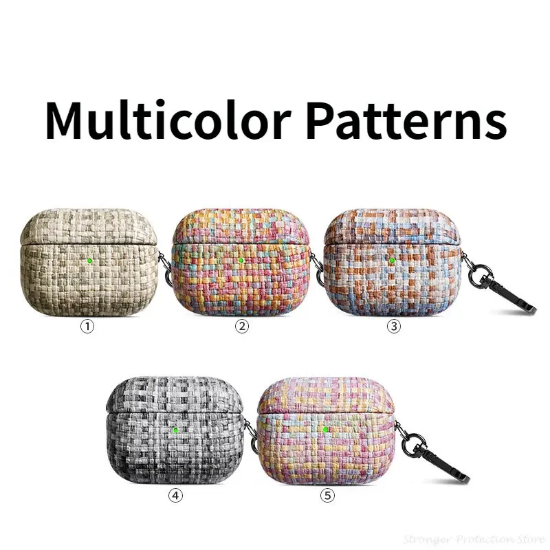 Чехол из натуральной кожи для AirPods Pro 2, аксессуары для наушников AirPods 1, 2, 3, аксессуары для наушников с узором из воловьей кожи с пряжкой