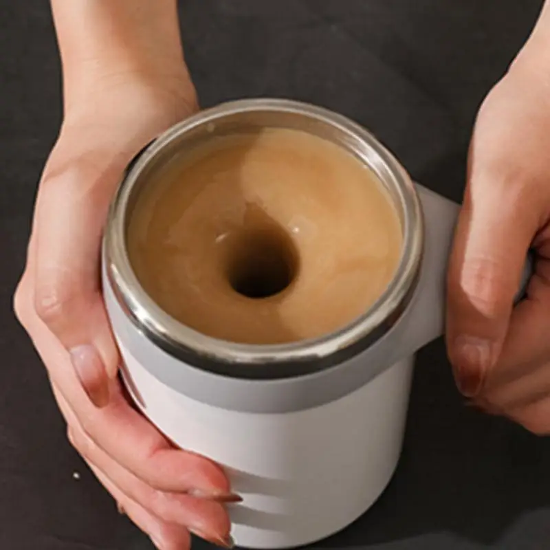 Automatic Stirring Cup Mug Rechargeable Portable Coffee Electric Stirring Stainless Steel Rotating Magnetic Electric Mixing Mug