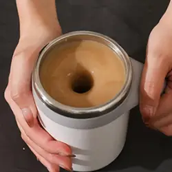 Automatic Stirring Cup Mug Rechargeable Portable Coffee Electric Stirring Stainless Steel Rotating Magnetic Electric Mixing Mug
