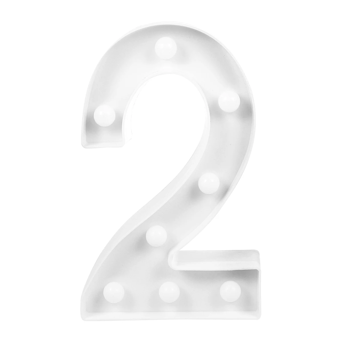 LED Digital Lamp Number Light Sign Decorations for Wedding Birthday Party Christmas Home Bar Reusable Operated High