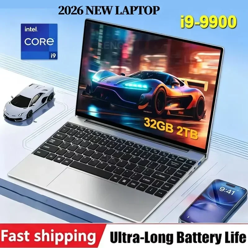14.1 '' New Intel Core I9 9900 1TB 2TB SSD 16GB DDR4 Windows 11 Office Gaming PC Notebook Laptops Portable Laptop Computer