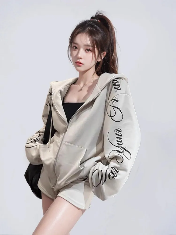 

Early Autumn Casual Set Small Size High-End Feel Hat Sweatirt Jaet orts Two-Piece Set Comfortable Wearable Faionable