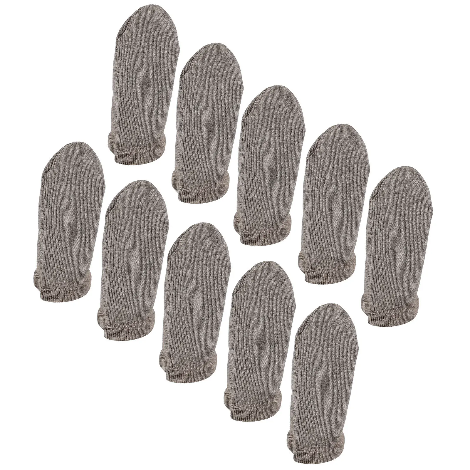 10 قطع من أكمام أصابع الألعاب المصنوعة من النايلون المسامي، واقيات الإبهام الممتصة للعرق لتشغيل ألعاب الهاتف المحمول وأكمام الأصابع #4