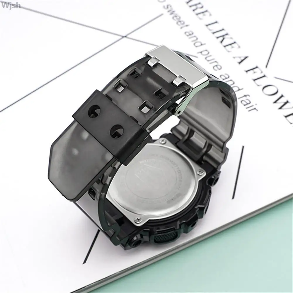 Rubber Replacement Watch Strap for Casio G-Shock GA-100/110/120/150/400/700 GD-100/110/120 GW-8900 GLS-100 Resin Band Bracelet