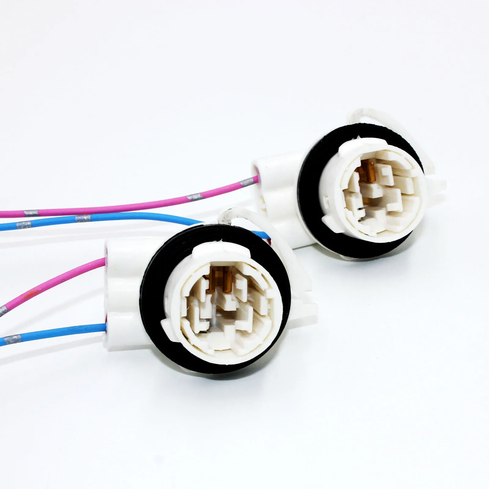 

2pcs New For GM Light Socket 2-Wire Harness for 3157 3156 Bulbs Replacement Turn Signal Tail Brake Light