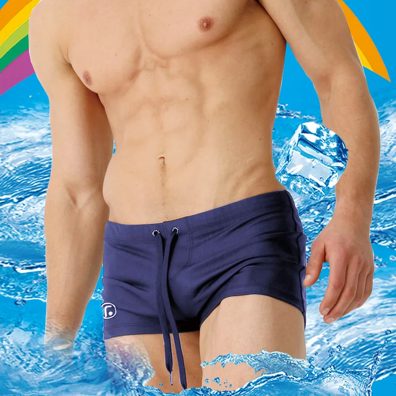 2025UXH new men's net boxer swimsuit personalized tailoring fashion printed swimsuit thickened AQ