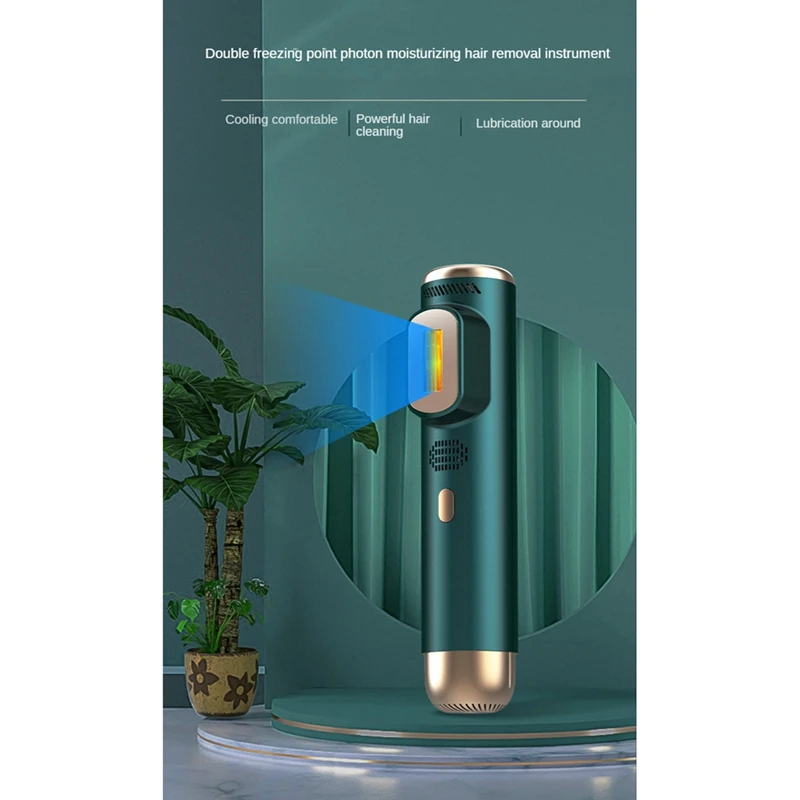 동결 점 제모 장치, 가정용 레이저 제모 장치, 몸 겨드랑이 제모, 녹색 미국 플러그, 2in 1