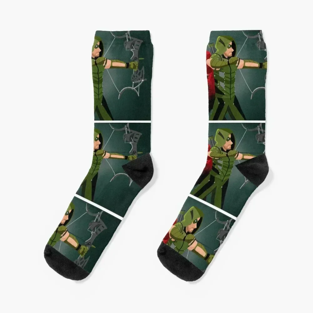 

Green Arrow and Speedy ARROW Socks Men's hip hop basketball Stockings compression Men Socks Women's
