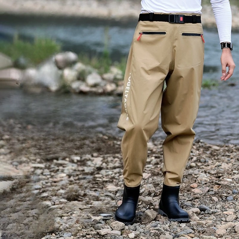

Ultra Light Nylon Professional Drain Pants Outdoor Winter Windproof Fishing Pants One Piece Waist Waterproof Fishing Pants