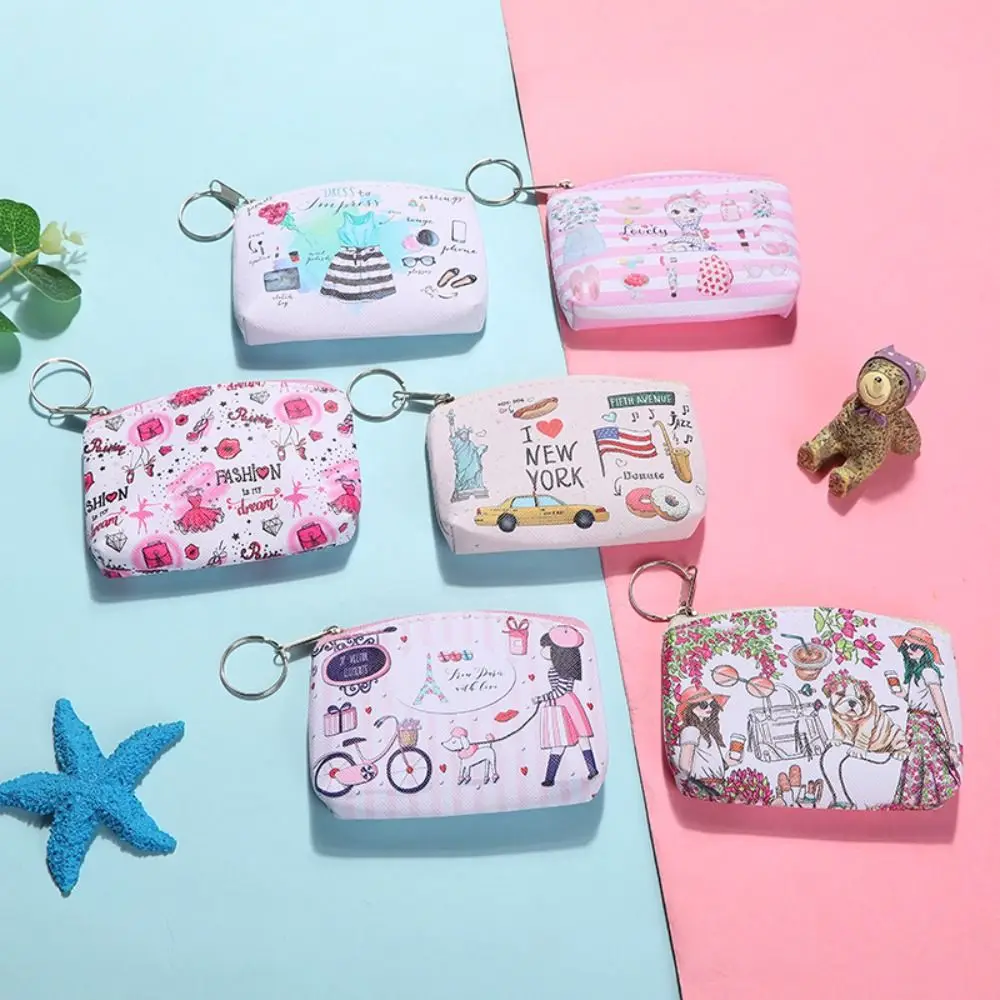 

Cute Square Mini Women Coin Purses Zipper Small Lipstick Storage Bag Change Purse Coin Pouch Small Card Holder Girls