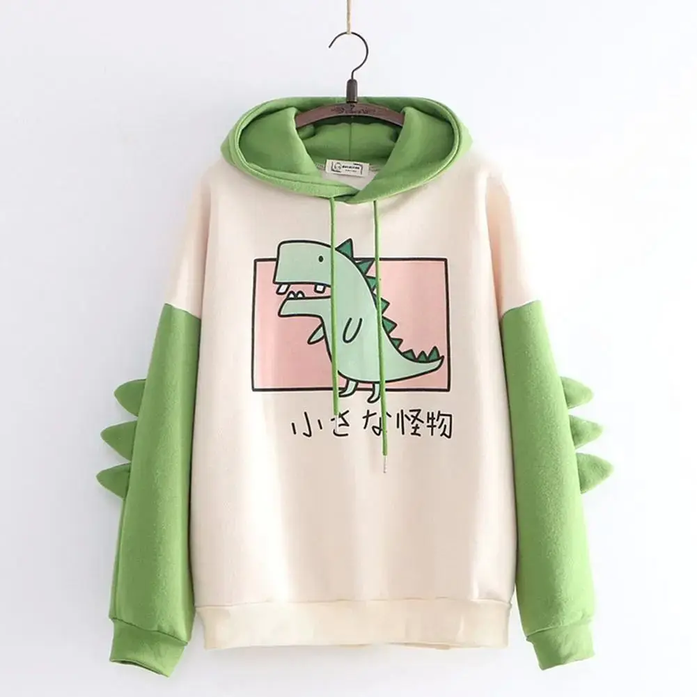 

Dinosaur Oversized Cartoon Hoodie Women Fashion Sweatshirt C Comfortable Soft Material Premium Quality Ladies' Streetwear