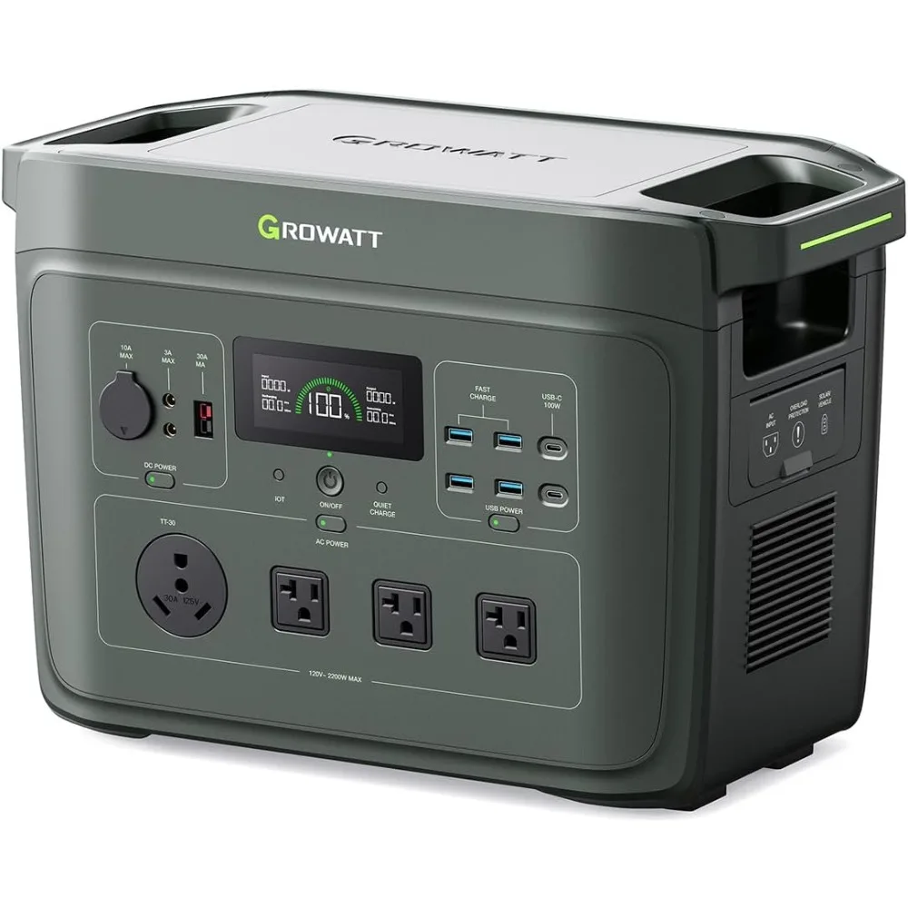 

Portable Power Station: Infinity 2000 Solar Generator 2048Wh LifePO4 Battery 2200W AC Output Expandable To 6144Wh