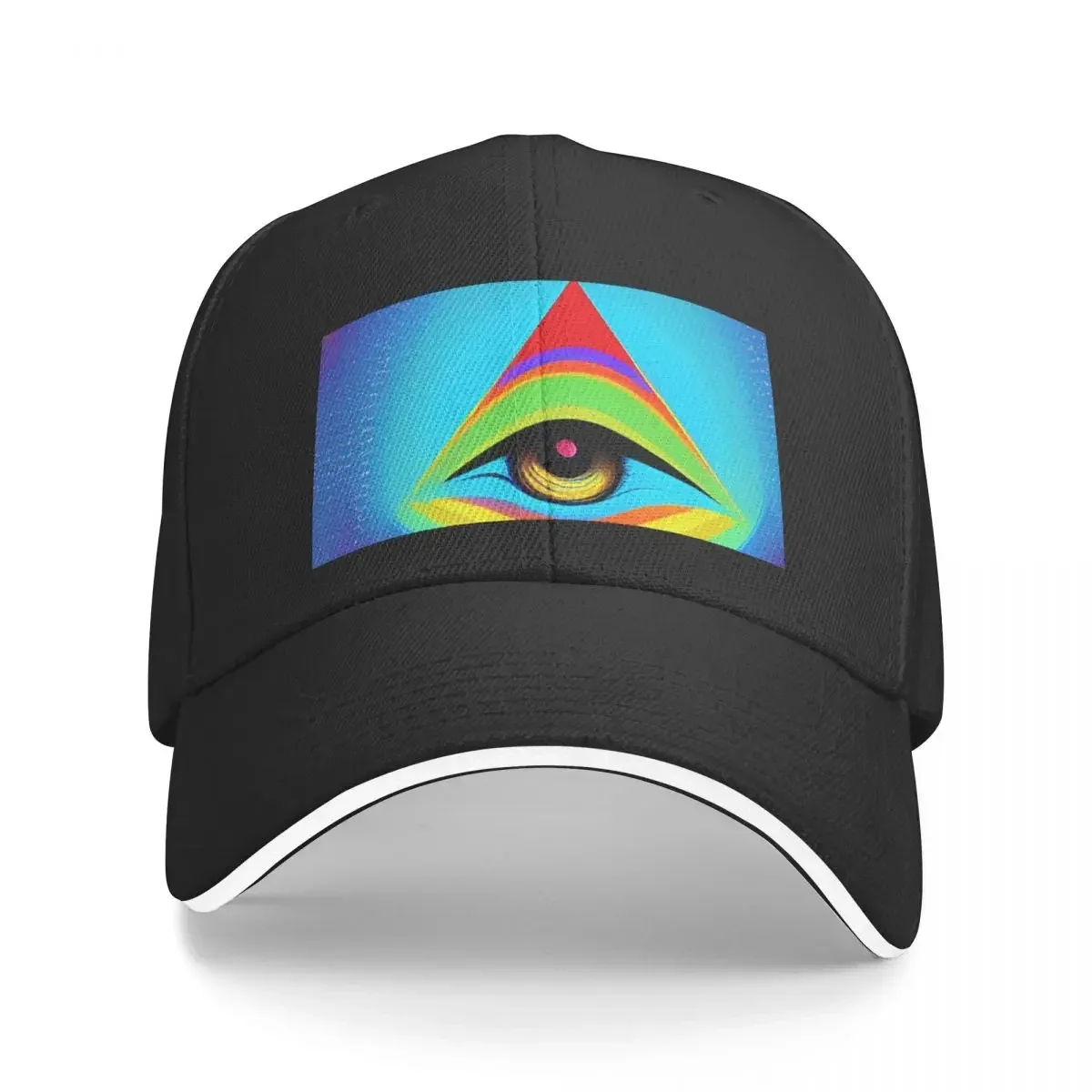 

All Seeing Eye Abstract Vector Colorful Baseball Cap Mountaineering Wild Ball Hat Hats For Men Women's