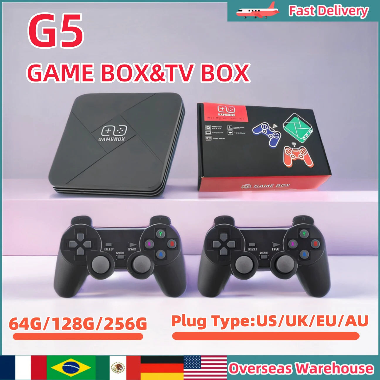 

G5 S905X Handheld Game Console Over 10Simulator Box Dual-System Retro Video Game Player Super HD Video Game Console Mens Gifts