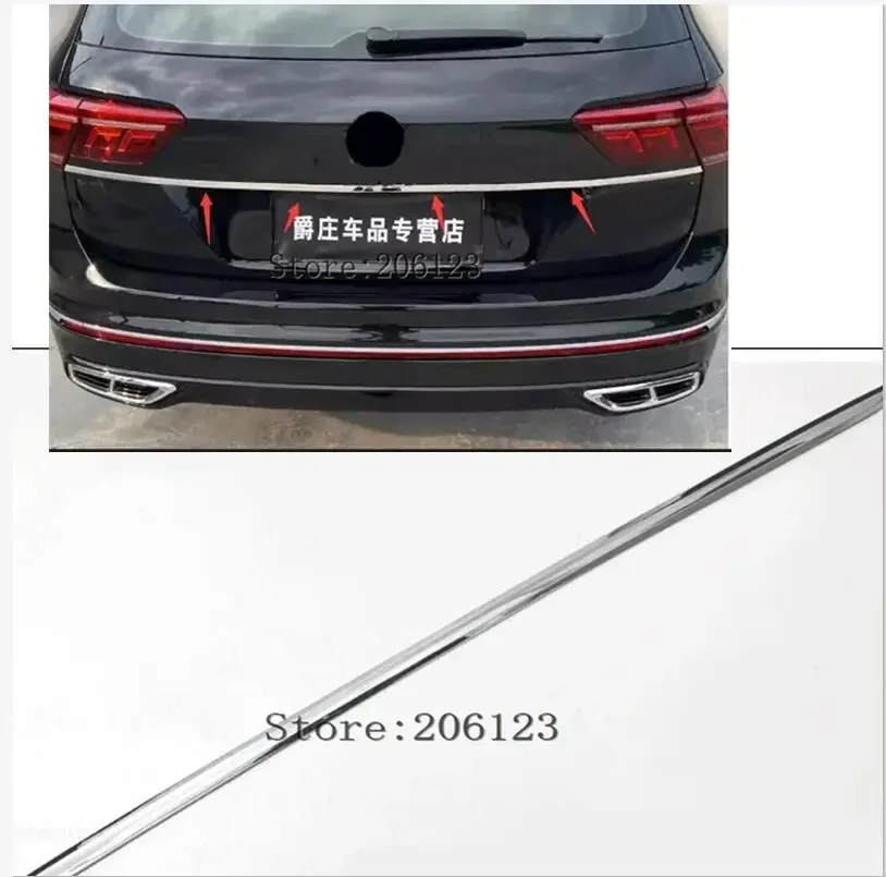 ل Volkswagen Tiguan 2017-2020 2021 2022 2023 غطاء صندوق السيارة الخلفي غطاء الكسوة اكسسوارات السيارات الباب الخلفي التمهيد حماية الشريط