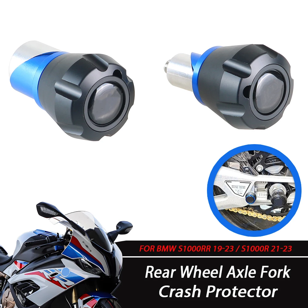 

Motorcycle Accessories Rear Wheel Axle Fork Crash Protector Slider Stand Screw For BMW S1000RR 2019-2023 / S1000R 2021-2023