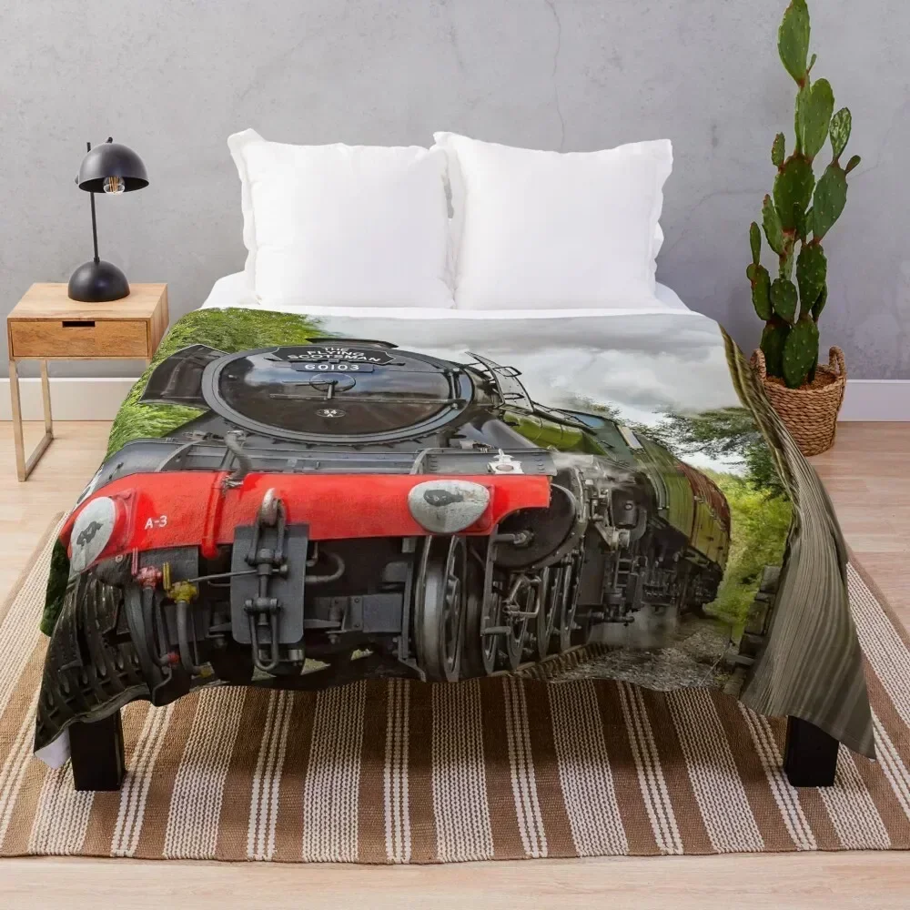 

The Flying Scotsman 60103 Throw Blanket Breathable Lightweight Blanket for Adults Kids