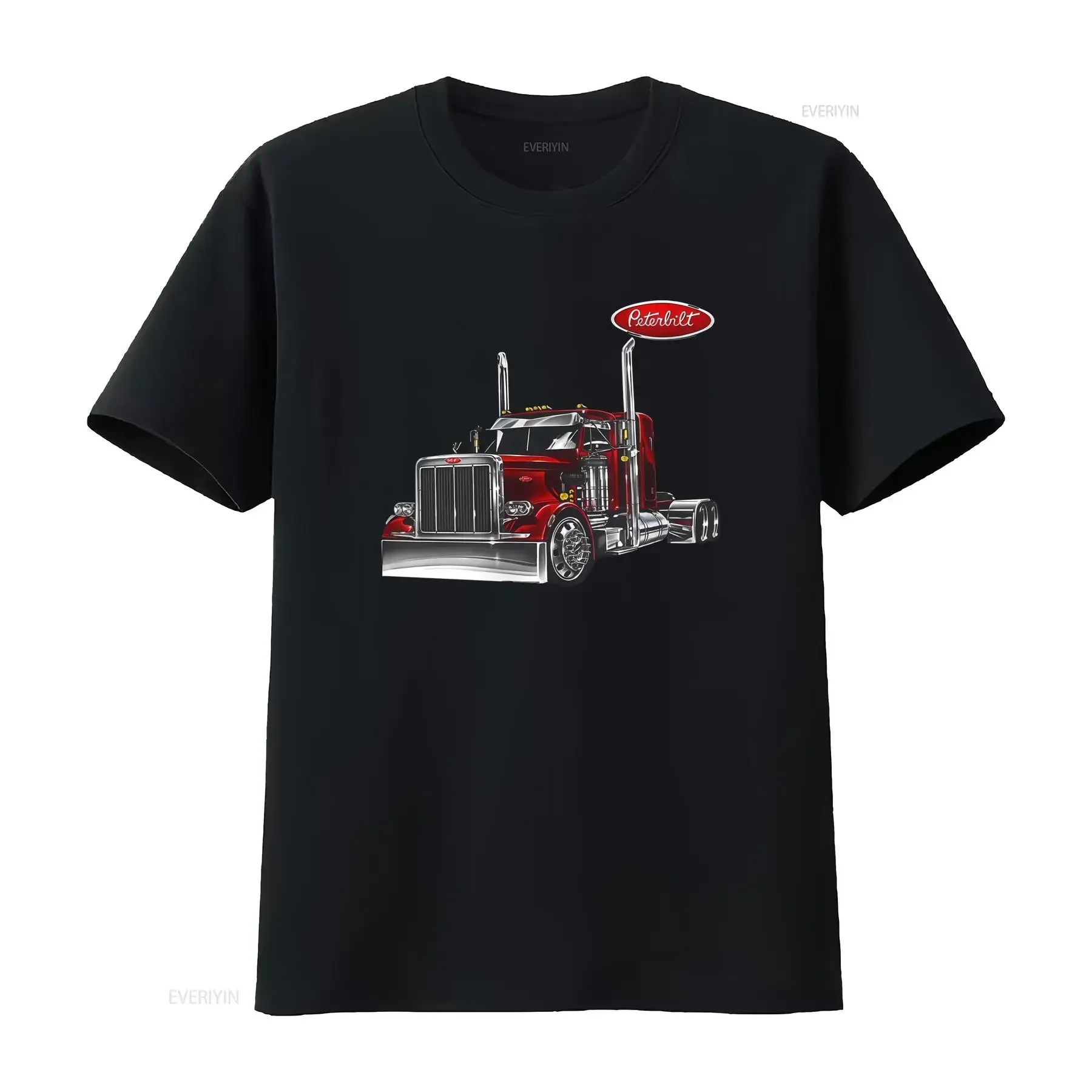 Peterbilt Truck T shirt for Trucker Fans Perfect Idea vintage Washed Casual Top For Everyday Wear homme Unisex Soft streetwear