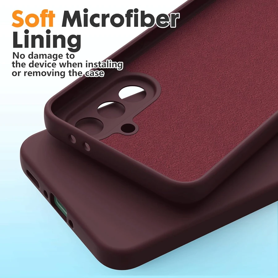 Liquid Silicone Phone Case For Samsung Galaxy A16 A26 A36 A56 A17 A37 A57 A05S A15 A25 A35 A55 A34 A54 S24 S25 FE Plus M21 M31 - náhled 5