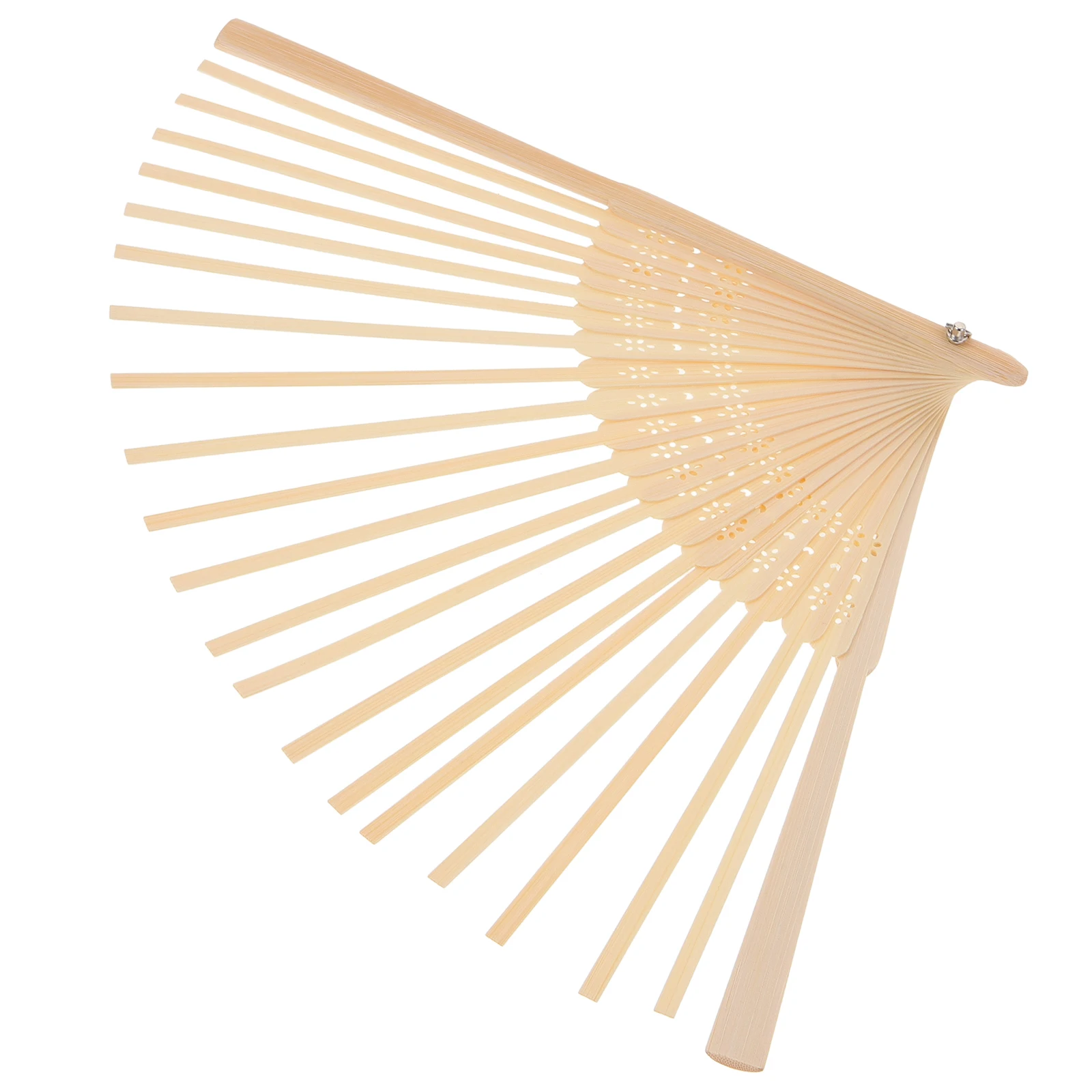 

Hand Fan Bone Accessories Ancient Bamboo fan Frames Folding Hoop japanese style fan diy frame vintage fan making Craft Wall Deco