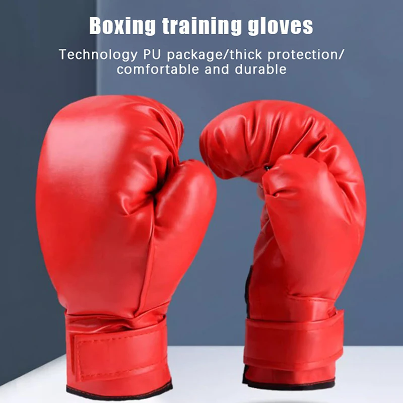 Children Professional Boxing Gloves Breathable PU Leather Fighting Gloves Boxing Training Kickboxing Gloves For Sport Sandbag