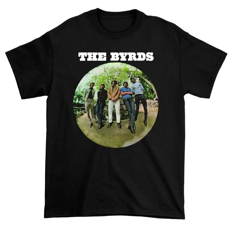 تي شيرت Vtg The Byrd Band قطن أسود بالحجم الكامل #1