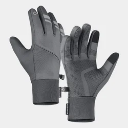 Gants de cyclisme chauds coupe-vent pour hommes, gants de vélo à écran tactile, noir, extérieur, camping, randonnée, sport, course à pied, moto, hiver