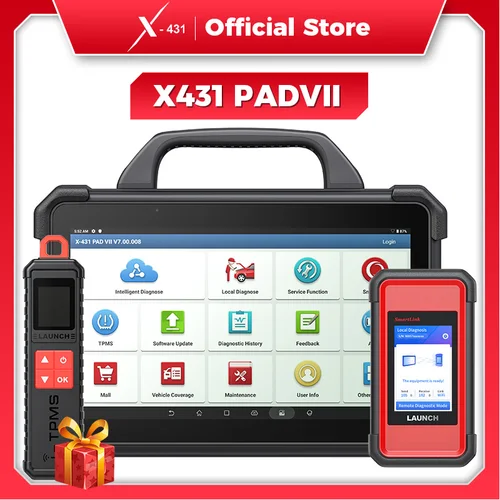 X-431 LAUNCH PAD7 PADVII Autodiagnosetools J2534 Smartlink Automotive Scanner Auto Online-Programmierung OBD 2 Jahre Kostenloses Update