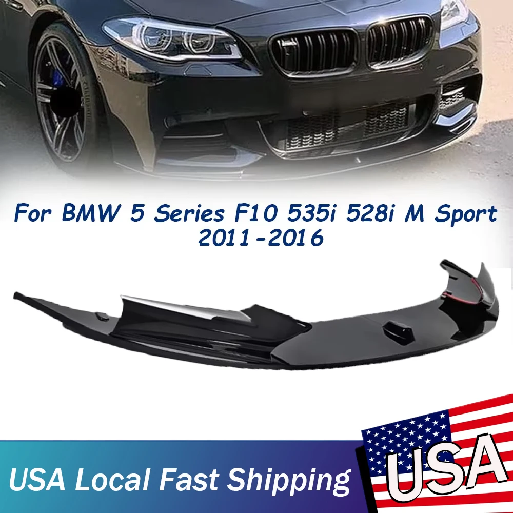 

Бампер для BMW 5 серии F10 535i 528i M Sport 2011-2016, передний бампер, спойлер, автомобильный диффузор, сплиттер, обвесы бампера
