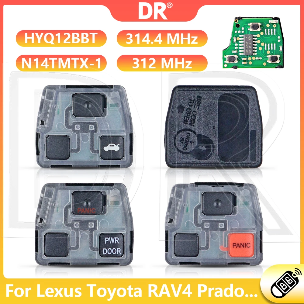 DR3 Inner Core N14TMTX-1 HYQ12BBT Car Remote Key For Lexus RX300 ES330 RX330 RX350 SC430 LS430 RX400H Toyota RAV4 Prado Tarago