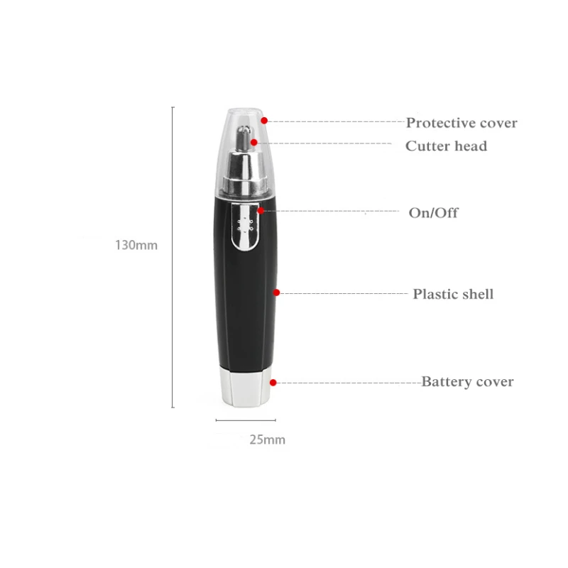 1PC Elektrische Ohr Hals Nase Haar Trimmer Augenbraue Trimmer Implementieren Rasierer Clipper Rasierer Mann Frau Sauber Trimer Rasierer Entferner kit