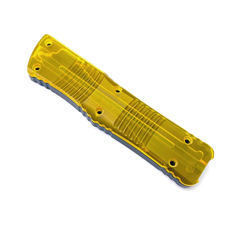 Imagem -05 - Material Acrílico Transparente Faca Handle Escala para Genuine Microtech Combate Troodon Grip Faça Você Mesmo Fazendo Acessórios Substituir Parte 1pc